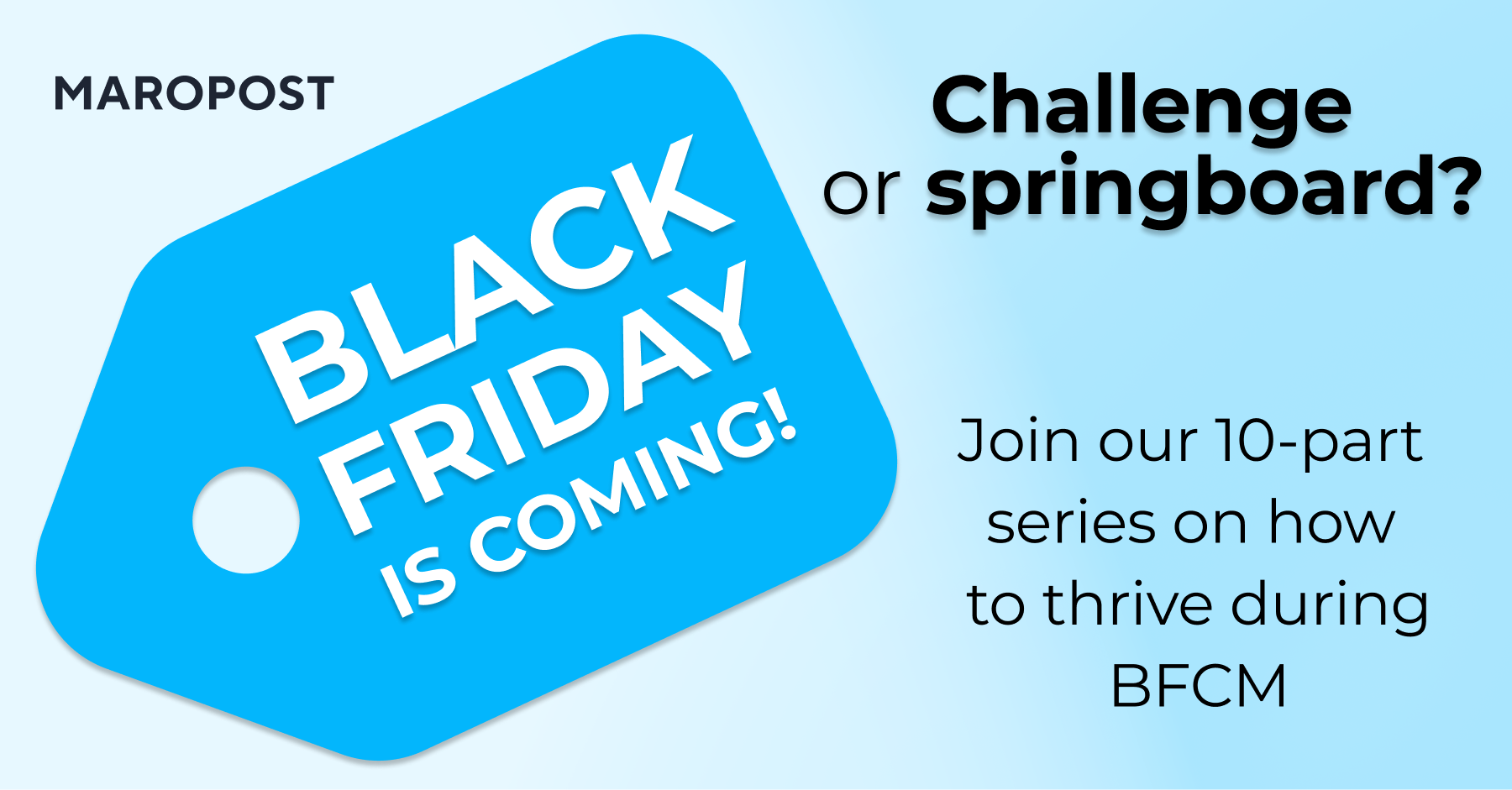 Black Friday Series part 1