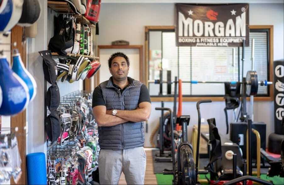 Morgan Sports shop with boxing and fitness equipment