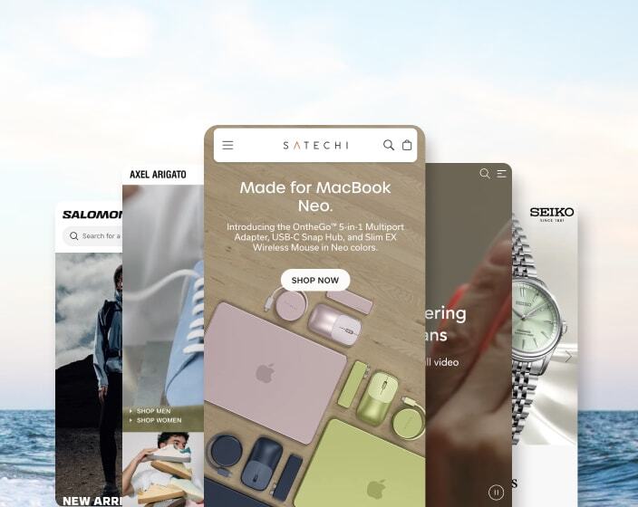 Commerce storefronts on mobile devices