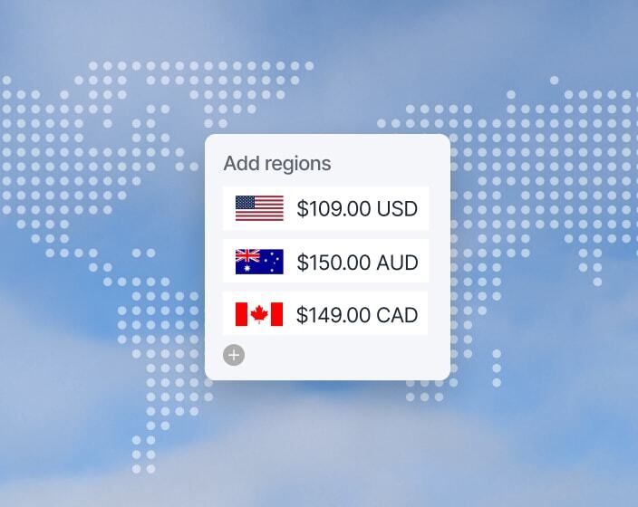 Add regions and currencies across global markets