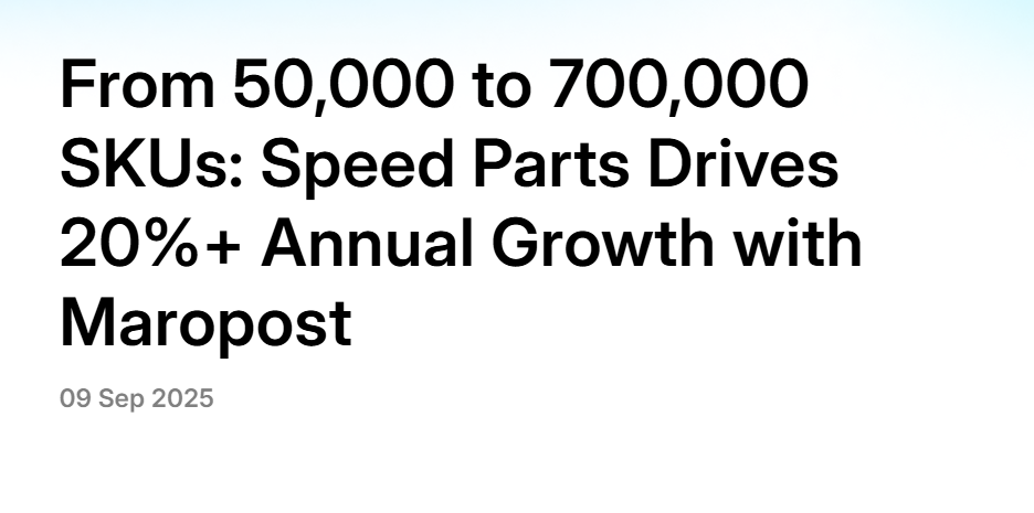Maropost Partners with Speedparts to Accelerate eCommerce Performance